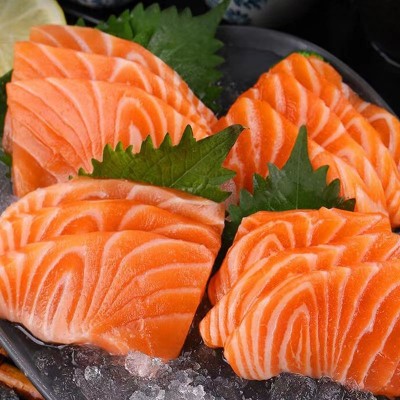 挪威三文鱼新鲜刺身生鱼片中段冰鲜海鲜即食现切去刺辅食整条图3