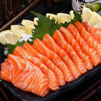 挪威三文鱼新鲜刺身生鱼片中段冰鲜海鲜即食现切去刺辅食整条图4