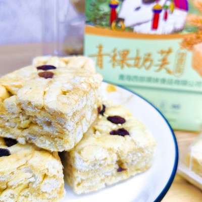 青稞奶芙318g蔓越莓牛轧奶芙绿香妃沙琪玛网红原味糕点奶芙青藏特图2