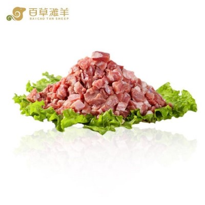 百草滩羊 厂家直销宁夏盐池滩羊 羊肉粒 羊肉臊子 新鲜精分割工艺 现切生肉原切肉图5