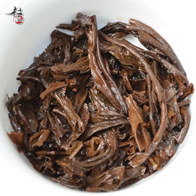 【杜丘】普洱茶 80年老生茶 83竹壳青砖250g 沉香浓 强回甘好茶气图2