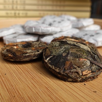 陈皮白茶小圆饼新会陈皮福鼎白茶饼批发图5