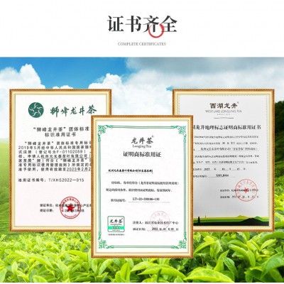 2023年新茶核心产区铁罐西湖龙井绿茶带礼盒特级狮峰茶叶批发250g图2