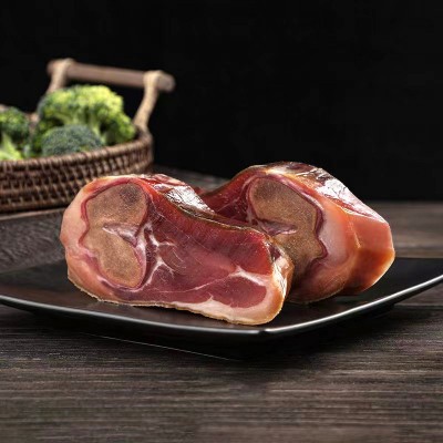 800克分割腿 简装家庭装正宗浙江产煲汤火腿切片块腊味金华火腿图2