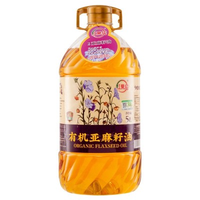 新疆红果实有机亚麻籽油5升物理冷榨食用植物油图5
