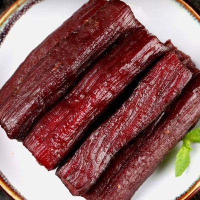 科尔沁休闲零食内蒙古特产手撕风干牛肉干原味500g口感偏软）图3