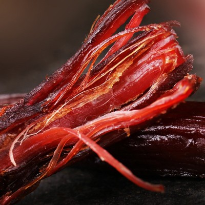 科尔沁休闲零食内蒙古特产手撕风干牛肉干原味500g口感偏软）图2