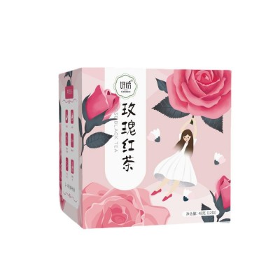 玫瑰红茶三角包免煮重瓣红玫瑰批发代发浓香型红茶叶批发玫瑰花茶图5