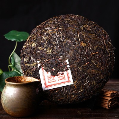 普洱茶批发云南普洱茶 勐海普洱生茶茶饼 陈香大叶种七子饼茶357g图3
