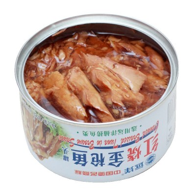 远洋金枪鱼罐头185g即食水浸油浸辣味豆酱红烧茄蜜汁豉香辣吞拿鱼图5