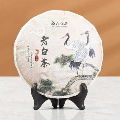 飞鹤老白茶茶饼礼盒伴手礼福鼎白茶高山日晒老白茶枣香寿眉白茶饼图3