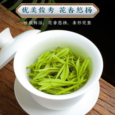 茶叶白茶绿茶新茶明前春茶珍稀白茶浓香型玻璃罐装90g图3