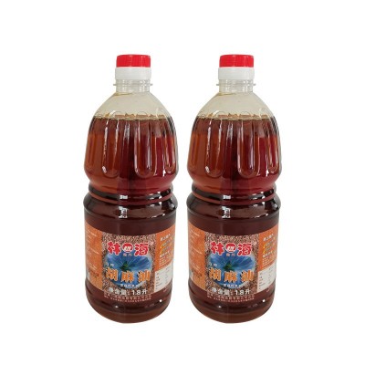 厂家供应塞外林海胡麻油 物理压榨植物油1.8L食用油 亚麻籽油批发图2