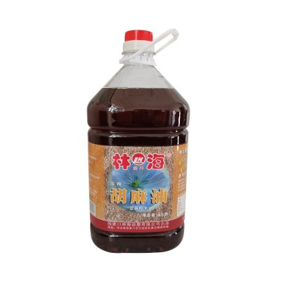 批发胡麻油 4500ml压榨植物油实惠装食用油 物理压榨亚麻籽油订购图4