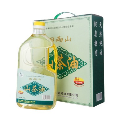 家用油田雨山1.5L*2瓶食用调和油礼品盒装山茶油批发厂家图2