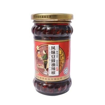 地道风味辣椒酱贵州风味豆豉油辣椒地道下饭菜油辣椒瓶装一件代发图4