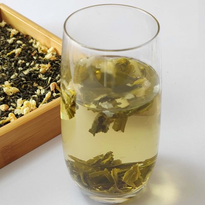 广西横县茉莉花茶茉莉绿茶碧海飘雪散装茶叶浓香茉莉银针茶 叶批发图2