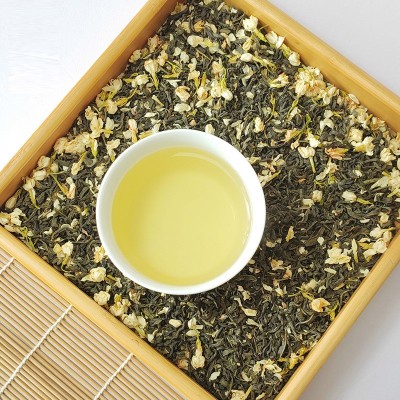 广西横县茉莉花茶茉莉绿茶碧海飘雪散装茶叶浓香茉莉银针茶 叶批发图3