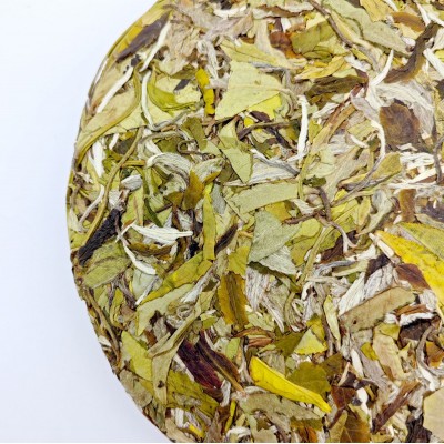 福鼎高山白茶白牡丹王茶饼陈年贡眉花香300克白牡丹饼厂家批发图5