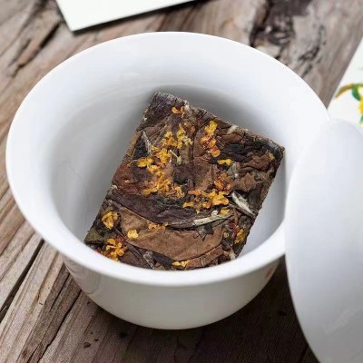 福建高山桂花白茶福鼎白茶老白茶独立包装茶叶13年寿眉茶饼图2