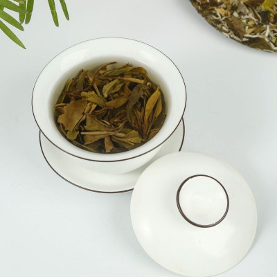 福鼎白茶 2020年高山日晒白牡丹 茶饼 花香300g散装花茶厂家批发图3