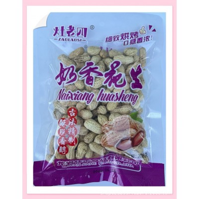 福建龙岩花生灶老四208克装零食批发散称蒜味五香超市便利店厂家图4