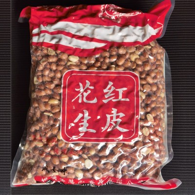 新货5斤油炸红皮花生咸味下酒 花生米散装熟零食炒货批发图4