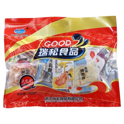 瑞松即食海鲜美味零食品大礼包休闲年货节特产500g图4