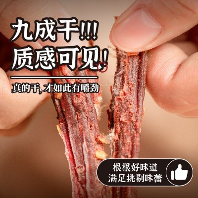 牛肉干风干手撕牛肉厂家景区展会特产零食散装风干猪肉脯休闲食品图2