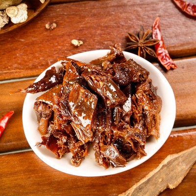 辣酱鸭排炭烤干鸭排麻辣风味手撕辣酱鸭排批发 风味鸭排图2