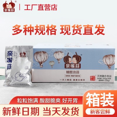 原厂直销商用亲嘴蒜糖醋大蒜下饭菜开胃小吃即食袋装香脆鲜香腌菜图2