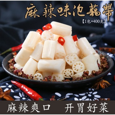 湖北特产新鲜泡椒藕带腌制下饭菜开袋即食凉菜泡菜酸辣泡藕带400g图2
