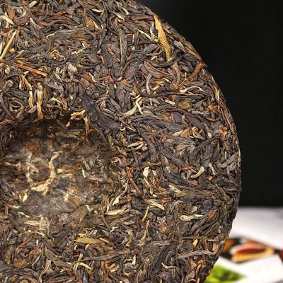 滇湘茶业 厂家源头货源云南普洱生茶饼 隐山普洱茶饼357g七子饼茶图2