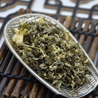 新茶广西横县茉莉花茶茉莉飘雪 浓香型茶叶曲毫绿茶厂家散装批发图2