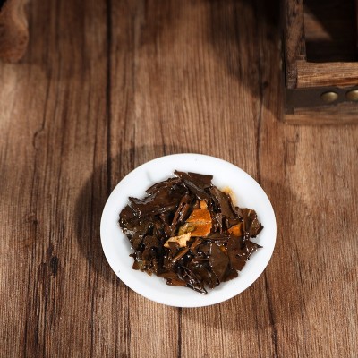 福鼎白茶2018年陈皮老白茶寿眉沱茶纽扣茶醇厚清香霁雪春厂家批发图5