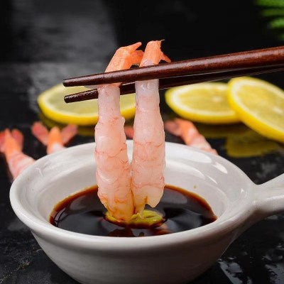 甜虾刺身俄罗斯北极甜虾刺身寿司甜虾去头去壳甜虾30尾日式料理图3