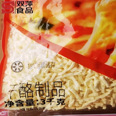 芝库马苏里拉芝士碎3kg西餐商用拉丝奶酪披萨焗饭条状芝士碎图4