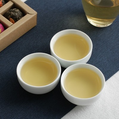 批发普洱茶 玫瑰茉莉花普洱生茶龙珠 乔木沱茶 花球6味礼盒装图4