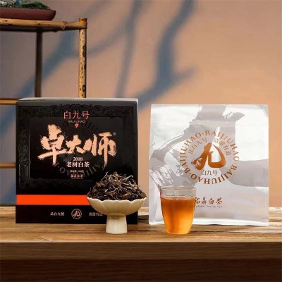 直销批发 福鼎白茶寿眉白九号卓大师福建茶叶福鼎白茶礼盒装300g图3