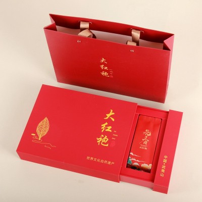 大红袍武夷山岩茶水仙肉桂浓香型乌龙茶50克盒茶叶礼盒装茶叶送礼图2