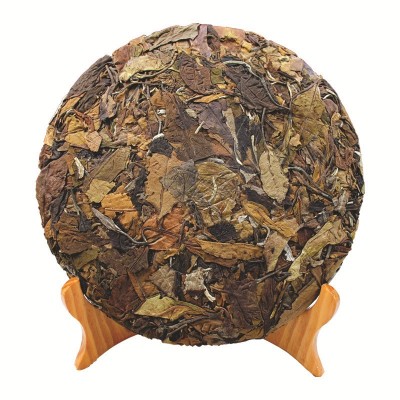批发云南易武古树白茶357g饼茶紧压茶2020年春贡眉福鼎工艺老白茶图5