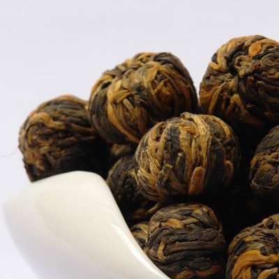 批发云南凤庆 绣球滇红茶 龙珠茶 手工红茶金珠球 功夫红芽茶叶图4