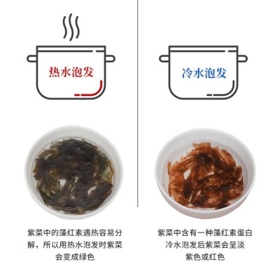 头水紫菜无沙 免洗干紫菜饼 新鲜嫩紫菜蛋花汤原料图2