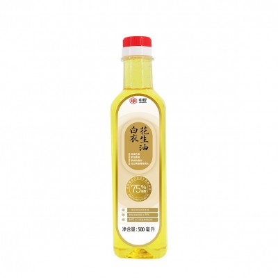 中好团购福利500ml一级花生植物粮油 高油酸低温冷榨油白衣花生油图6