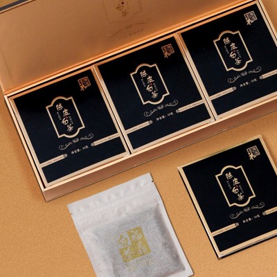 黑金福鼎白茶陈皮白茶寿眉小方片饼干茶饼茶叶礼盒装送礼网红直播图4