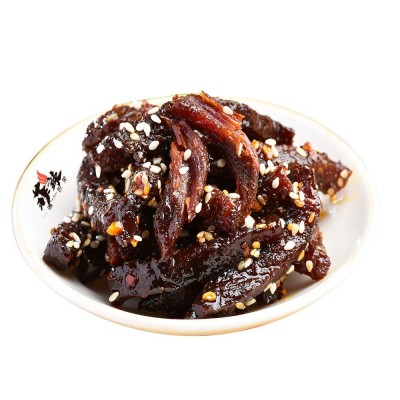 老四川麻辣牛肉干卤味零食即食五香牛肉干批发代发酱牛肉休闲零食图5