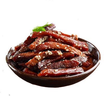 老四川麻辣牛肉干卤味零食即食五香牛肉干批发代发酱牛肉休闲零食图4