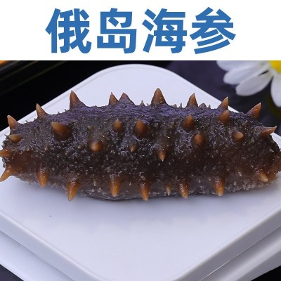进口俄岛纯淡干深海刺参干制水产品海参餐饮市场海参足干15倍泡发图2