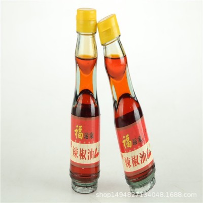 辣椒油 每瓶福运家牌180ml 凉菜火锅凉皮辣椒调料 液体食品调味油图2