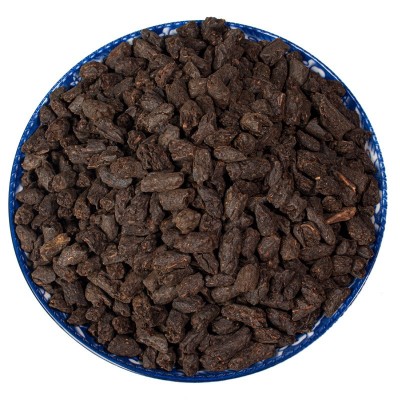 糯米香碎银子茶化石十年云南普洱茶熟茶大树散茶老茶头茶叶图5